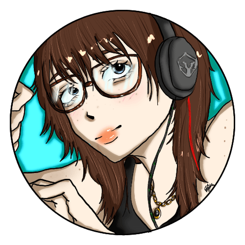 Portrait dessiné de Liratsu avec son casque